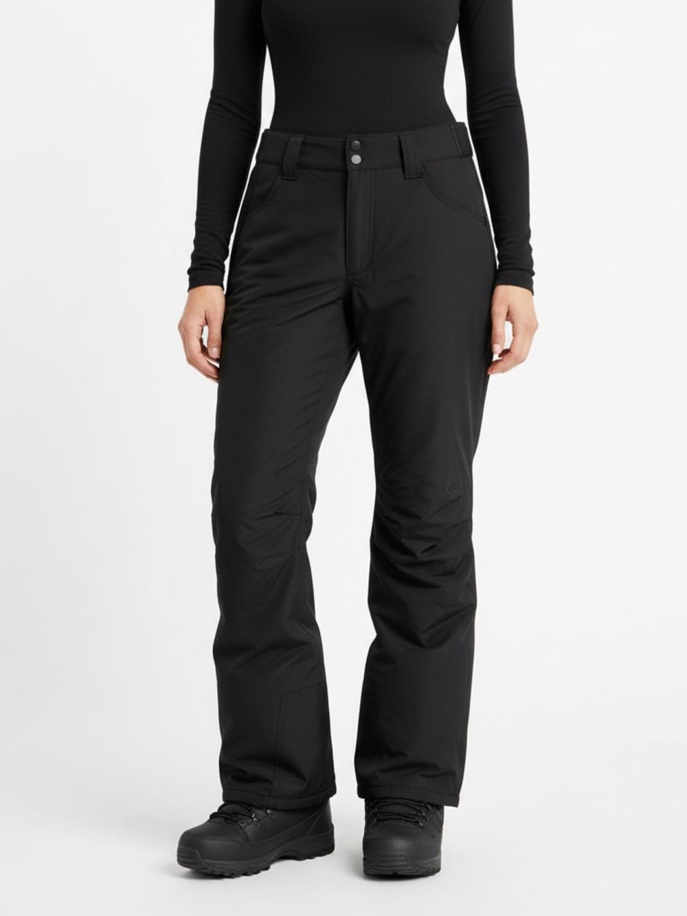 Slalom Women's Black Boot Cut Snow Pants